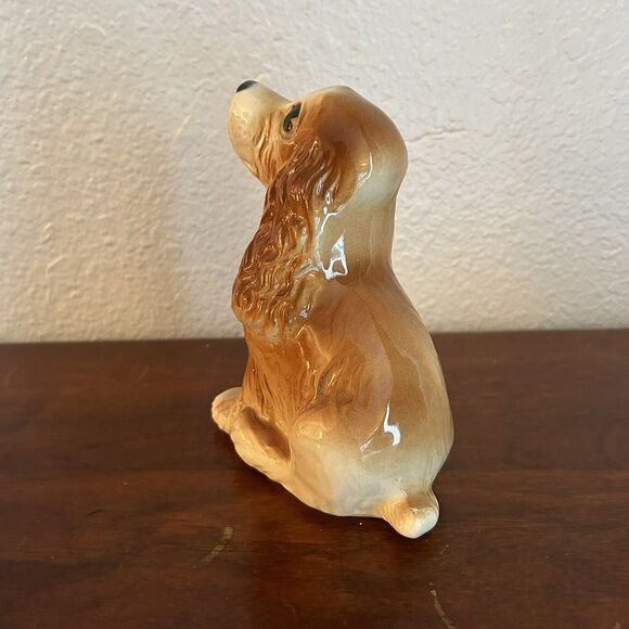 VTG USA Royal Copley Porcelain 1950's Mid-century Cocker Spaniel Figurine Dog - Picture 4 of 7
